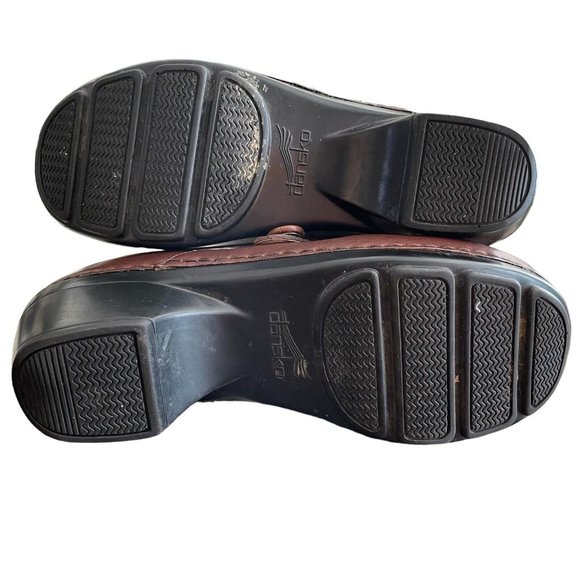 Dansko Solstice Brown Leather Split Toe Strap Clog Shoes Womens Size 37 US 6.5-7 - Picture 10 of 10